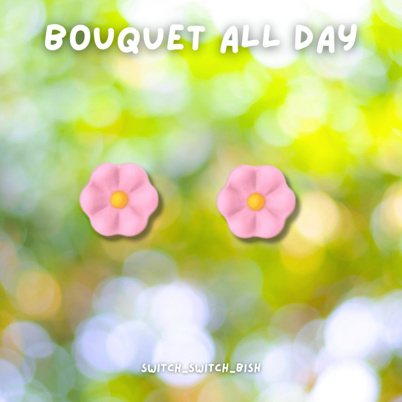 Bouquet all day (Thumb Grips for Nintendo Switch)